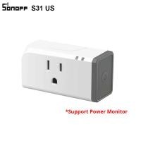ราคา User friendly SONOFF S31 S31 Lite 15A Plug Wifi Smart Socket Switch Remote Control via eWeLink Smart Home Support Google Home Alexa (24632349185)