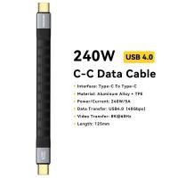 ราคา Essager 240W Type C ไปยัง Type C สายเคเบิล USB4 0 PD3 1สายชาร์จอย่างรวดเร็ว8K60Hz การถ่ายโอนข้อมูล40 Gbps สำหรับ iPhone MacBook (24975165859)