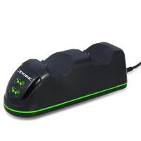 ราคา แท่นชาร์จสําหรับ PS4 PS4 Slim PS4 Pro Controller จอยสติ๊ก USB คู่ Quick Charge Dock เครื่องชาร์จแบบตั้งพื้น เครื่องชาร์จเกมแพดพร้อมตัวชี้วัด (24446967862)