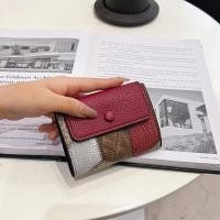 ราคา กระเป๋าสตางค์หนังนิ่มพับได้สำหรับผู้หญิง กระเป๋าใส่บัตรแบบบาง กระเป๋าสตางค์สั้น กระเป๋าสตางค์แฟชั่น กระเป๋าสตางค์แบบหนัง PU (24259113394)