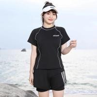 ราคา ชุดว่ายน้ําสาวอวบ 50 80kg ชุดว่ายน้ําผู้หญิง เป็นยางยืด เนื้อผ้าระบายอากาศ ทูพีช สาวอวบ ชุดว่ายน้ำแฟชั่น (24794179248)