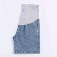 ราคา กางเกงคนท้อง PS23 กางเกงขาสั้นคนท้อง กางเกงยีนส์เทียมคนท้อง 3 ส่วน กางเกงสำหรับคนท้อง ชุดคลุมท้อง ปรับเอวได้ (17827830674)