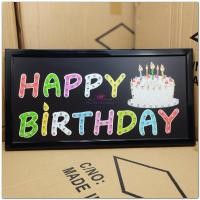 ราคา ป้ายไฟLED HAPPY BIRTHDAY ป้ายไฟหน้าร้าน เม็ดLED เเบบประหยัดไฟ ป้ายไฟอักษร ตกแต่งหน้าร้าน (24268789043)