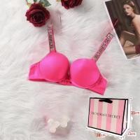 ราคา Victoria Secret ชุดชั้นในสตรีเซ็กซี่ Lace Push Up Bra กางเกง 1 ชิ้นสั้น (23377825394)