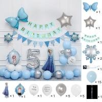 ราคา ลูกโป่งวันเกิดเจ้าหญิง Happy Birthday เอลซ่าชุดใหญ ลูกโป่งเจ้าหญิง ชุดลูกโป่งวันเกิด (24803295765)