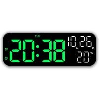 ราคา นาฬิกาดิจิตอลติดผนัง นาฬิกาดิจิตอล นาฬิกาแขวนผนัง LED DIGITAL CLOCK แบบติดผนัง มีไฟแบ็คไลท์ Ledแสดงวันที่ อุณหภูมิ (24726713403)