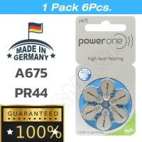 ราคา ถ่านเครื่องช่วยฟังเบอร์675 PowerOne A675 PR44 ถ่านใส่เครื่องช่วยฟัง แบตเตอรี่เครื่องช่วยฟัง ถ่านหูฟัง 1แพ็ค6ก้อน (17063846304)
