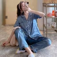 ราคา ชุดนอนเนื้อผ้าซาติน ชุดนอนชายหญิง แขนสั้น ขายาว ผ้าซาติน นุ่มลื่น ใส่สบาย ไม่ร้อน ไม่อึดอัด พร้อมส่ง S8 (22601323867)