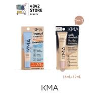 ราคา 1แถม1 KMA Secret Poreless Skin Primer Water Resist Liquid Foundationt เคเอ็มเอ ไพรเมอร์ แถม รองพื้น (24270976507)