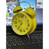 ราคา Twin Bell Alarm Clock Loud Clocks Silent Vintage Retro Battery Bedside Analogue นาฬิกาปลุก ทรงคลาสสิค เหลือง (23293852301)