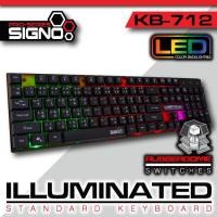 ราคา คีบอร์ดเกมมิ่ง Signo KB 712 Illuminated Gaming Keyboard คีบอร์ด มีไฟ ประกันศูนย์ 1 ปี (432230788)