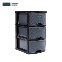 ราคา PST ตู้ลิ้นชักพลาสติกลายหวาย 3 ชั้น เพชรสยาม (24949554787)