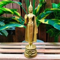 ราคา พระประจำวันจันทร์ ปางห้ามญาติ สีทองเก่า ขนาด 3 นิ้วสูง 8 5 นิ้ว เนื้อเรซิ่นพรีเมี่ยม บูชามิ่งขวัญกำลังใจ กราบสักการะ (19452584242)