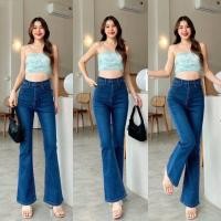 ราคา พร้อมส่ง Babarry Style กางเกงขายาว ผู้หญิง ขาม้า กระชับทรงสวย ผ้ายืด (24499796554)