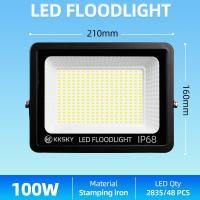 ราคา KKSKY หลอดไฟ led ไฟสปอร์ตไลท์220v 10W 30W 50W 150w 200w 300w ไฟสปอร์ตไลท์ ใช้ไฟบ้าน220V IP67 outdoor lighting สปอร์ตไลท์ไฟบ้าน ไฟแต่งสวน (24707095127)