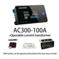 ราคา KWS AC300มิเตอร์วัดแรงดันไฟฟ้า AC 50 300V แอมมิเตอร์วัดพลังงาน KWS มิเตอร์ไฟฟ้า LED AC วัตต์มิเตอร์ไฟฟ้าพร้อมฟังก์ชั่นรีเซ็ต0 100A 40 ปิด (22998446559)