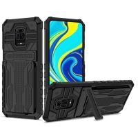 ราคา Xiaomi Redmi Note 9S Redmi Note 9 Pro Redmi Note 9 Pro Max Case EABUY Three in one Multifunctional Hidden Credit Card Slot Bracket Protective Case for Xiaomi Redmi Note 9S Note 9 Pro Note 9 Pro Max (1