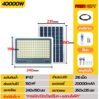 ราคา CANADIAN BEARS ซื้อ 1 แถม 1 ไฟโซล่าเซลล์ ไฟโซล่าเซล 50000W โซล่าเซลล์ไฟLED IP67กันน้ำ ไฟสปอร์ตไลท์ Solar Light ไฟภายนอกอาคาร ไฟ โซล่าเซล สวิตช์เซ็นเซอร์ควบคุมไฟ ไฟพลังงานแสงอาทิตย์ หลอด ไฟ พร้อม สาย (