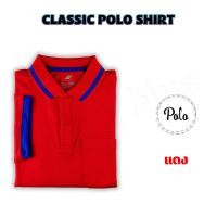 ราคา เสื้อโปโลสปอร์ตคุณภาพ เสื้อโปโลกีฬา เสื้อโปโลชาย หญิง เสื้อโปโลคอปก 13 สี เนื้อผ้าไมโคโพรีเอสเตอร์ PS สีแดง (17610819410)