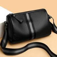 ราคา Halloween Solid Color Cowhide Tote Bag Luxury Soft Genuine Leather Handbag Fashion Womens Shoulder Bag Fashion Womens Crossbody Bagchristmas (24659405344)