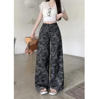 ราคา กางเกงขายาว กางเกงยีนส์ ลายทหาร สไตล์วินเทจ งานพรีเมียม 231187 (24368043883)