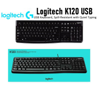 ราคา KEYBOARD LOGITECH K120 USB B100 คีย์บอร์ด คีย์ไทย อังกฤษ รูปแบบมาตรฐาน ประกัน 3 ปี (24846986946)