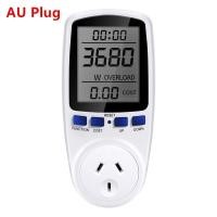 ราคา Digital Wattmeter AC 220V 110V Power Meter Electricy Consumption Energy Meter EU Plug Power Kilowatt Wattage Electricity Meter (22998802393)