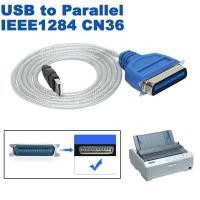 ราคา USB to 36Pin Parallel Port Adapter Adaptor Cable Lead Cord IEEE1284 for Printer (21183172383)