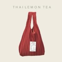 ราคา Wyllabrand กระเป๋าผ้าพลีท Thai lemon tea (7441728920)