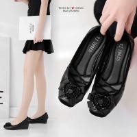 ราคา รองเท้าคัชชูส้นเตารีด2นิ้วใส่นุ่มสบาย552KH9 (23093803629)