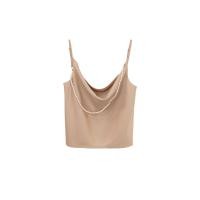 ราคา ขาว ชมพู น้ำตาล ดำ SLYQ PEARLENE SATIN SINGLET TOP เสื้อสายเดี่ยวผ้าซาตินแต่งสายมุก (24345960349)