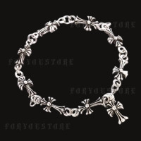 ราคา CHROME HEARTS สร้อยข้อมือ ลายดอกไม้ หรูหรา สร้อยข้อมือโครมฮาร์ท ฟรีกล่องใส่แบบใส (22725106674)