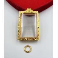 ราคา G041 กรอบพระ งานทองสูตร งานทองโคลนนิ่ง 24K สีเหมือนทองจริง งานตลับพุก ขนาดกระจก 3 7 2 6 cm พระสมเด็จ กรอบพระ กรอบทอง (13599012124)