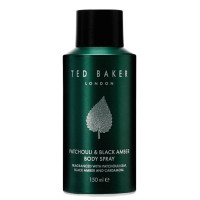 ราคา Ted Baker London Patchouli Black Amber Body Spray 150ml เท็ด เบเกอร์ ผลิตภัณฑ์ระงับกลิ่นกาย (23783983383)