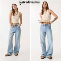 ราคา Stradivarius D92 Straight Wide Leg Jeans (24726553160)