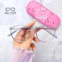 ราคา แว่นสายตาสั้นสายตายาว ทรงหยดน้ำขาเงินเคลือบTR90 เลนส์แอนตี้บลู บล็อคแท้100 ทรงหยดน้ำ 8243 แว่นกรองแสง แว่นสายตาสำหรับใส่อ่านหนังสือเล่นมือถือ (20721391721)