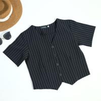 ราคา F004 เสื้อเบลาส์ คอวี ป้าย Alinya (23023901531)