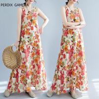 ราคา PERDIX GAMERAผู้หญิงบวกขนาดเสื้อผ้าแขนกุดพิมพ์โบฮีเมียน (24801510881)