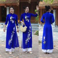 ราคา ชุดอ่าวหญ่ายเวียดนาม ชุดเวียดนามหญิง ชุดไปเที่ยวเวียดนาม ชุดเวียดนาม หญิงงานปักลาย ao dai vietnam ซิมเวียดนาม ขนมเวียดนาม (24947154593)