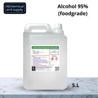 ราคา แอลกอฮอล์ 95 Food Grade เอทิลแอลกอฮอล์ Ethyl Alcohol 95 Ethanol ขนาด5ลิตร (24581265945)