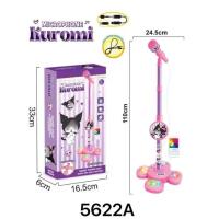 ราคา ไมค์โครโฟน ปรับสูงต่ำได้ สูงได้ถึง 100cm มีเสียง มีไฟ ต่อ mp3 ได้ ไมโครโฟนเด็ก ไมโครโฟนมีขาตั้ง (23999502467)