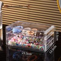 ราคา กล่องเก็บของแบบตู้สำหรับใส่เครื่องประดับ DIY ทำมือ กล่องใส่ลูกปัดกระจก กล่องเก็บของแบบหีบห่อด้านบนเปิดได้ กล่องใส่เครื่องประดับ (20848567822)