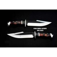 ราคา มีดเดินป่า COLUMBIA SA85 ทรง classic ด้ามไม้แท้พร้อมซอง 12 นิ้ว (24654299417)