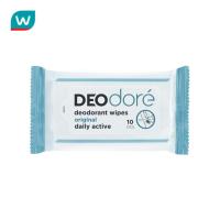 ราคา สินค้าขายดี โปรโมชั่นลด 50 จัดส่งฟรี Deodore เดโอดอเร่ ดีโอเดอแรนท์ ไวพส์ 10 แผ่น Cash on delivery เก็บเงินปลายทาง COD (17628756384)