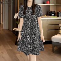 ราคา ZANZEA ชุดเดรสแขนสั้นคลุมเข่าสำหรับผู้หญิงใส่ในฤดูร้อนเสื้อยืดคอกลมชุดเดรสพิมพ์ลายดอกไม้ F (24776834946)