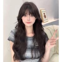 ราคา โล๊ะสต็อกขายขาดทุน วิกผลผู้หญิง สีดำธรรมชาติ ลอนอ่อนๆ สวยเหมือนจริง ยาว60Cm มีหน้าม้า ผมหนา เหมือนจริง พร้อมส่ง CH1652 (21516856500)
