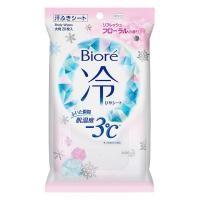 ราคา Biore Cool Refreshing Body Sheet Wipes 20s Cool Sheet Body wipes ทิชชู่เปียก 3 ผ้าเย็น ให้ความสดชื่น ลดอุณหภูมิผิวทันที 3 องศา Unscented Peach Floral Cool wipes Cool Sheets Made in Japan (20792914236)