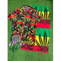 ราคา เสื้อลายกัญชา เสื้อมัดย้อม พร้อมกางเกงลายกัญชา สินค้าพร้อมจัดส่ง (14760240158)