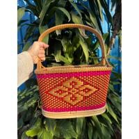 ราคา ตะกร้าไปวัด ตะกร้าใส่ของตะกร้าสาน ตะกร้าหวายเชียงราย ตะกร้าไปทำบุญ (23710836733)