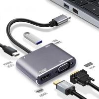 ราคา ส่งจาก กทม Jasoz USB C To HDMI Adapter Type c USB 3 0 3 in 1 Hub for MacBook Pro Phone HP Lenovo (23418925125)